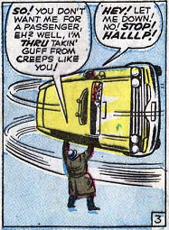 Fantastic Four issue 9: The Thing takes a taxi